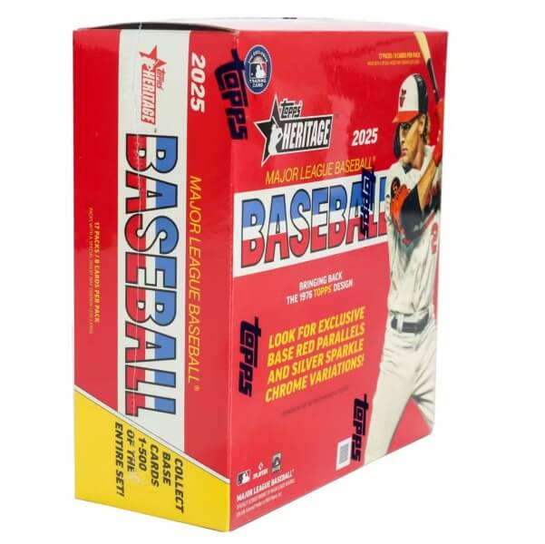 2025 Topps Heritage Baseball Mega Box - MLB Collectible Cards