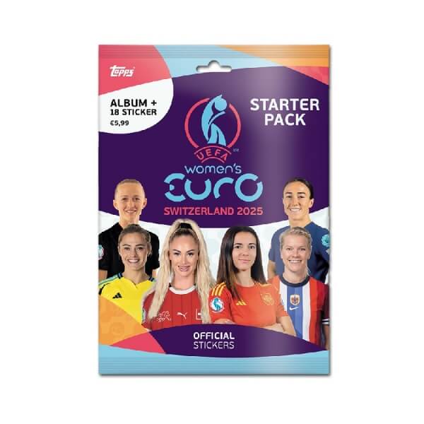 Topps EURO 2025 Women Starter Pack - album + stickers