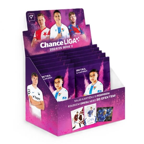 Soccer cards Chance league 2024-2025 2nd series Retail box