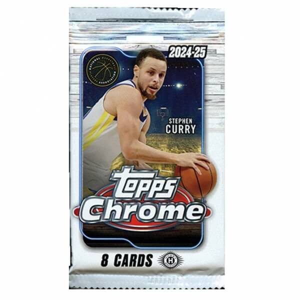 2024-2025 NBA Cards Topps Chrome Basketball Hobby Pack