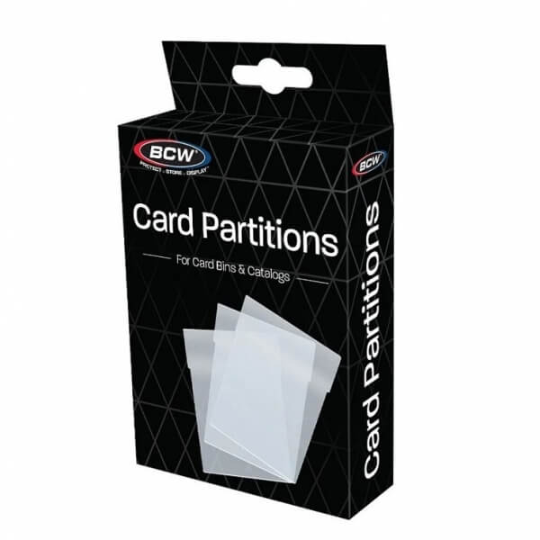 Dividers BCW Card Bin Partitions Clear - 12 pcs