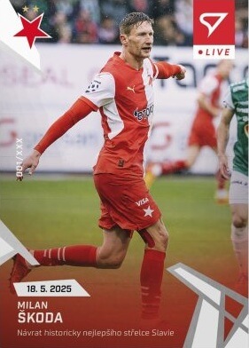 Soccer card Chance League 2024-2025 - L-64 Milan Škoda