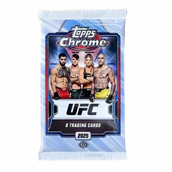 Topps UFC Chrome Hobby Pack 2025 - collectible MMA cards