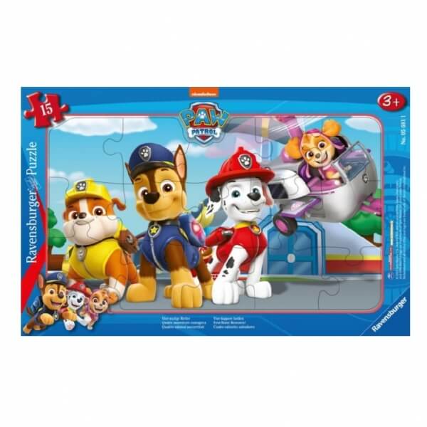 Puzzle Paw Patrol: Four brave protectors (15 pieces)