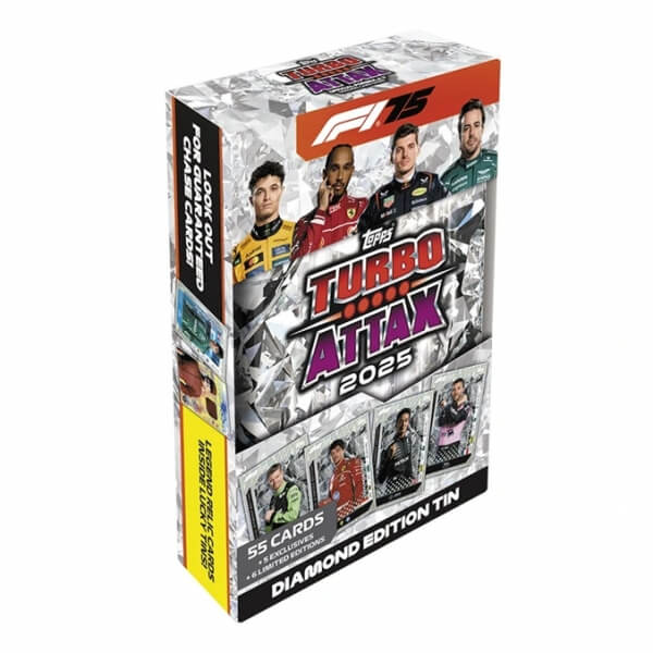 2025 Topps Turbo Attax F1 Formula 1 Mega Tin Diamond Edition