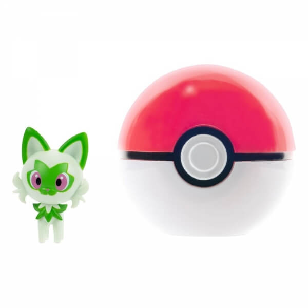 Pokémon Clip and Go Poké Ball - Sprigatito Figure