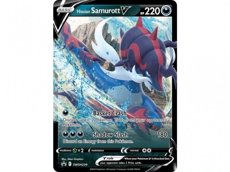 Pokémon card Hisuian Samurott V