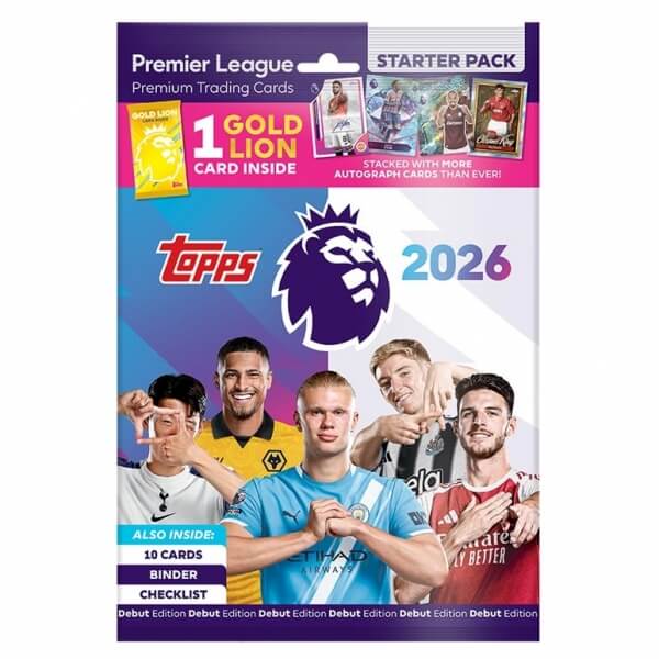 2025-2026 Topps Premier League Starter Pack - Soccer Cards