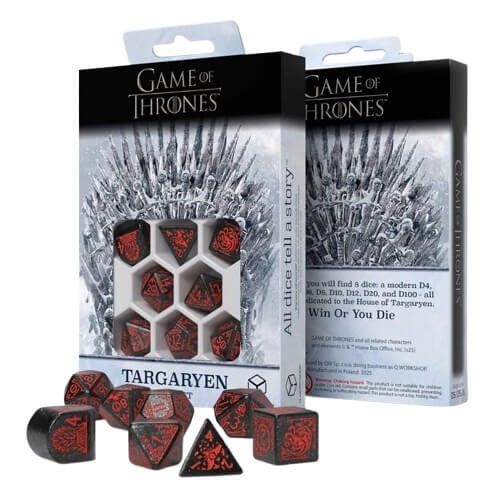 Dice set Game of Thrones: Targaryen