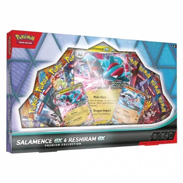 Pokémon Salamence ex and Reshiram ex Premium Collection Box