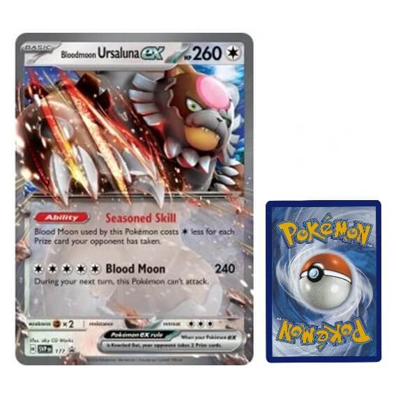 Pokémon JUMBO card SVP 177 Bloodmoon Ursaluna EX