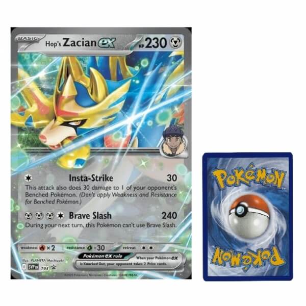 Pokémon JUMBO card SVP 193 Hop's Zacian EX