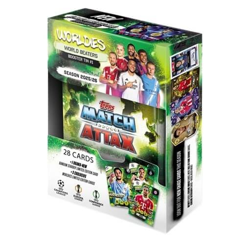 2025-2026 Topps Match Attax Booster Tin 1 World Beaters - Green