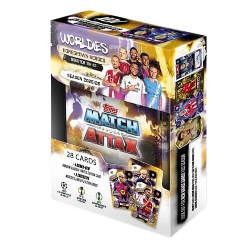 2025-2026 Topps Match Attax Booster Tin 3 Homegrown Heroes - Gold