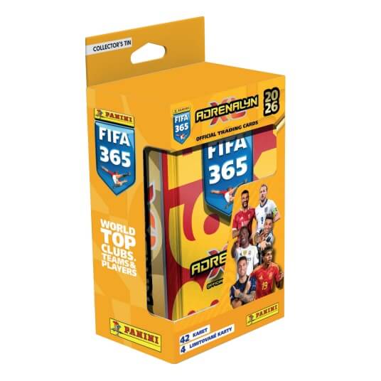Soccer cards Panini FIFA 365 2025/2026 Adrenalyn tin box - square