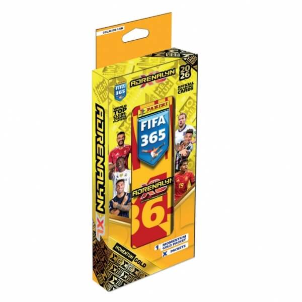 Soccer cards Panini FIFA 365 2025/2026 Adrenalyn tin box - pencil