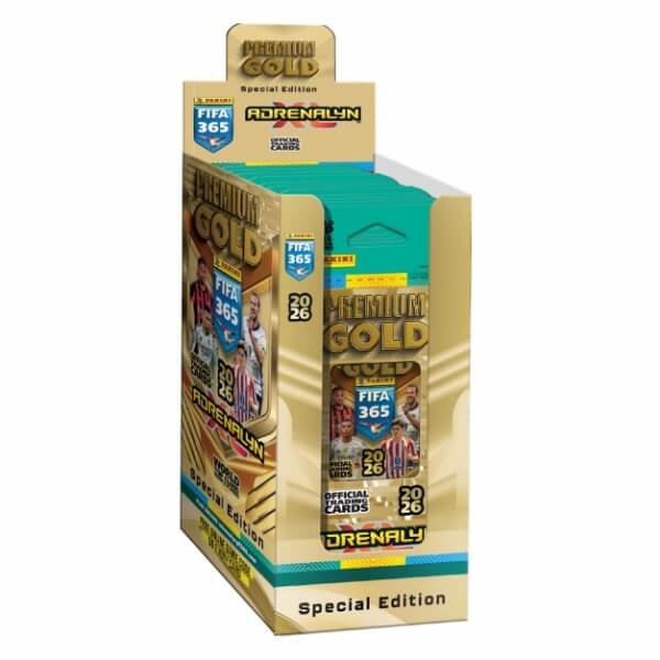 Soccer cards Panini FIFA 365 2025/2026 Adrenalyn Gold Box