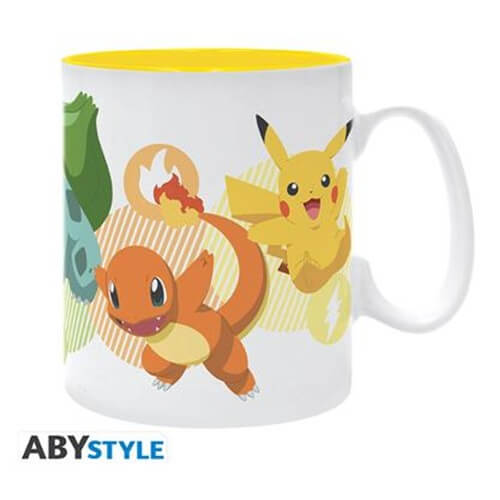 Ceramic mug Pokémon Pikachu and Starters - 460 ml