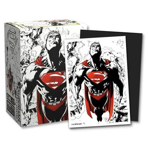 Card Sleeves Dragon Shield Brushed Art Sleeves - Superman Core (Red/White Variant) - 100 pcs