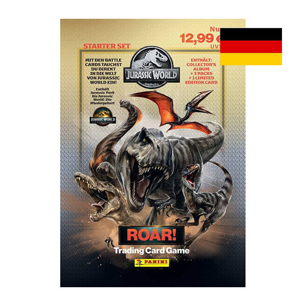 Jurassic Park ROAR - Collectible Cards - Starter pack - DE