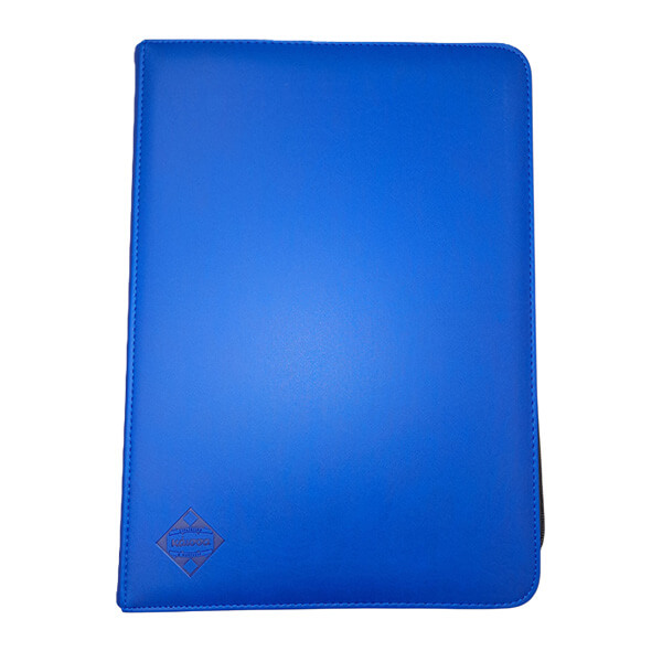 9-Pocket Premium Zippered Binder - Dark Blue