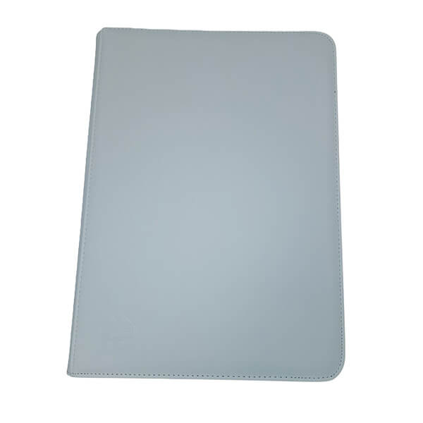9-Pocket Premium Zippered Binder - White