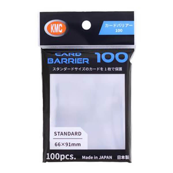 KMC Standard Sleeves - Card Barrier 100 - 100 pcs