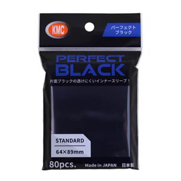 KMC Standard Sleeves - Perfect Size Black - 100 pcs