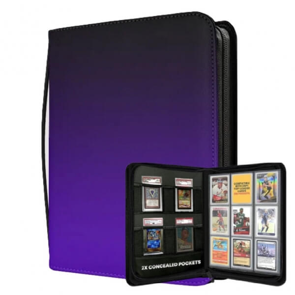 Top Loader Binder Evoretro Shield+ 216 pockets (3x3) - Purple
