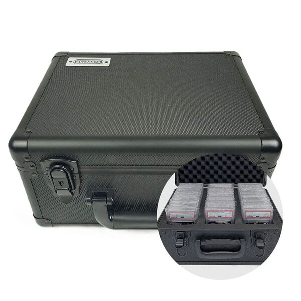 Graded Card Case - 90 Cards - 3 Rows - Black