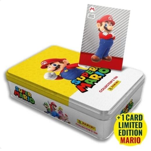 Super Mario 2 Slim Tin Box with Stickers - Yellow
