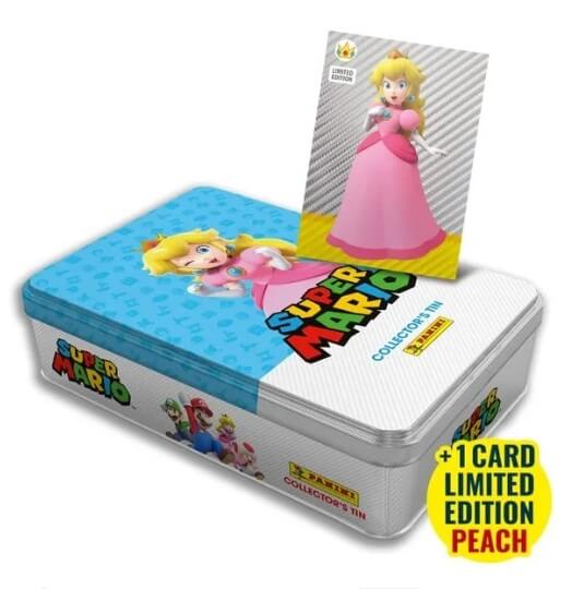 Super Mario 2 Slim Tin Box with Stickers - light blue