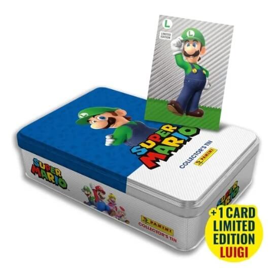 Super Mario 2 Slim Tin Box with Stickers - blue