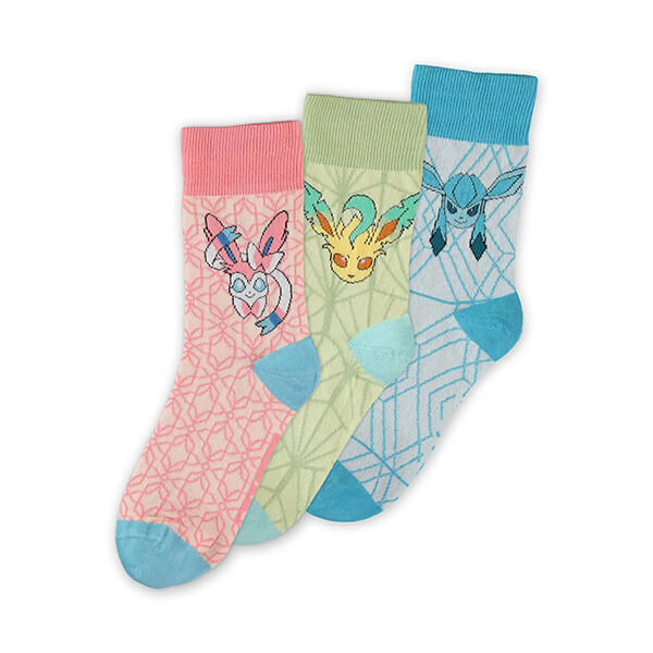 Pokémon Socks - Eevee Evolution LGS - sada 3 ks