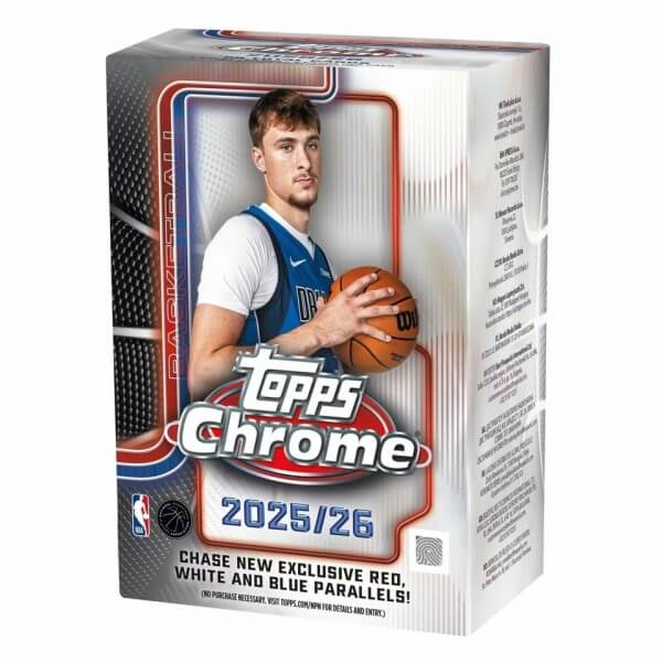 2025-2026 NBA Cards Topps Chrome Basketball Blaster Box