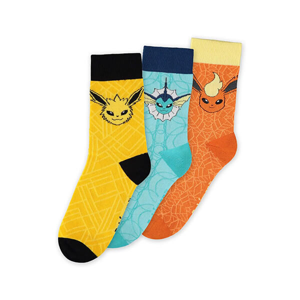 Pokémon Socks - Eevee Evolution VFJ - sada 3 ks