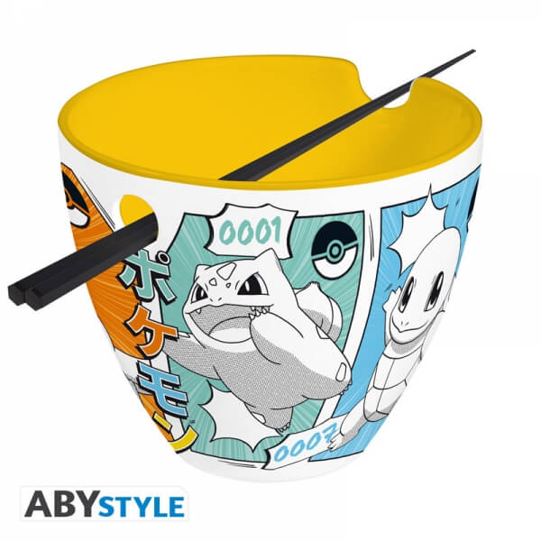 Ramen bowl with chopsticks - Pokémon Starters
