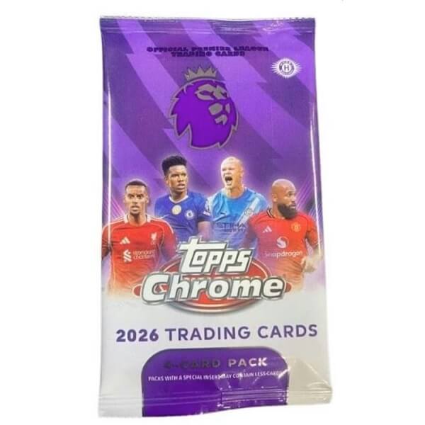 2025-2026 Topps Chrome Premier League Hobby pack - Soccer Cards