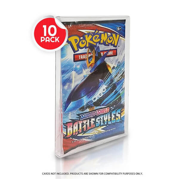 Protective PET box for Booster pack (Pokémon, Magic, Yu-Gi-Oh, sport atd.) - 10 pcs