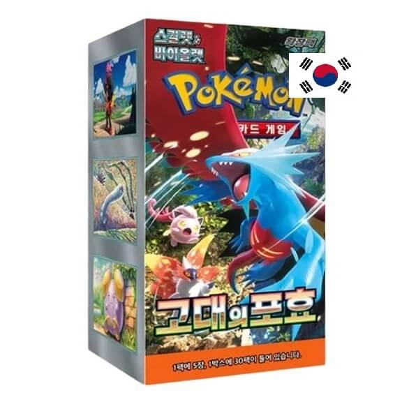 Pokémon Scarlet and Violet Ancient Roar Booster Box - Korean