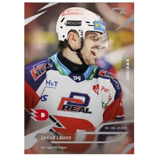 Hockey card Live Tipsport 2025-2026 - L-04 Jakub Lauko