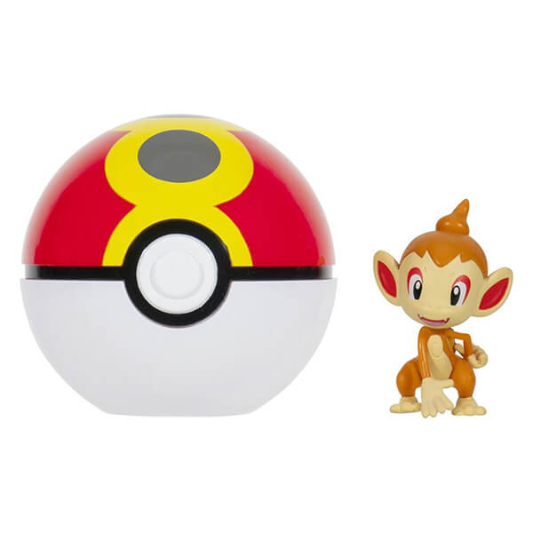 Pokémon Toy Clip and Go Repeat Ball - Chimchar Figure