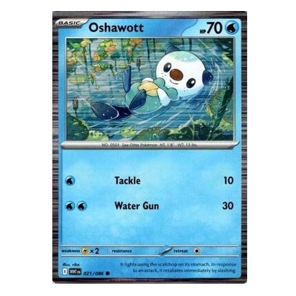 Pokémon promo card Oshawott from Poster Collection Black and White