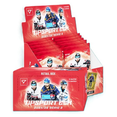 Hockey cards Tipsport ELH 25/26 Retail Box 2. series