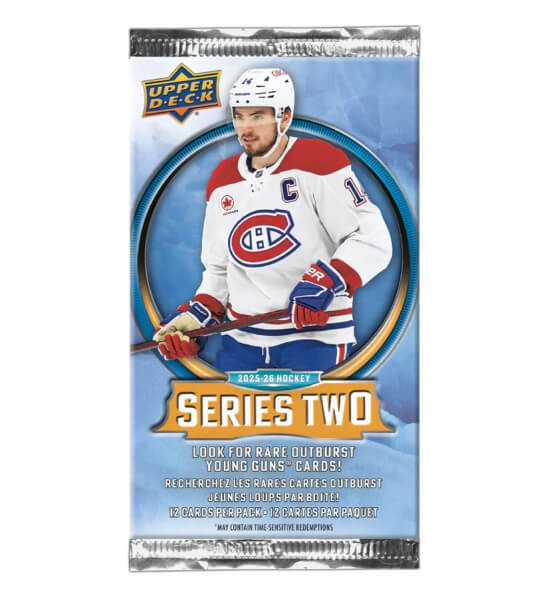 2025-2026 NHL Upper Deck Series Two Gravity Feed Pack - Hockey Cards