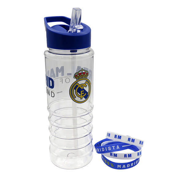 Real Madrid drinking bottle with silicone wristbands - 700 ml