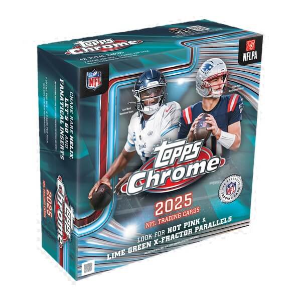 2025 Topps Chrome Football Mega Box - NFL Cards