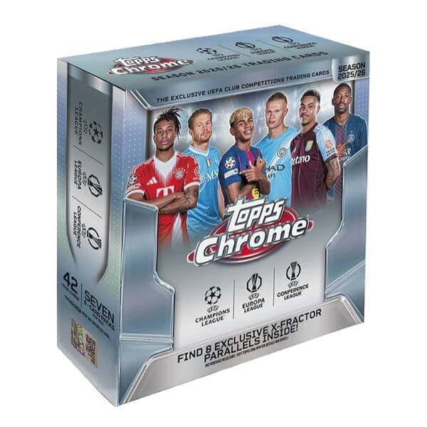 2025-2026 Topps Chrome UEFA Club Competitions Mega Box