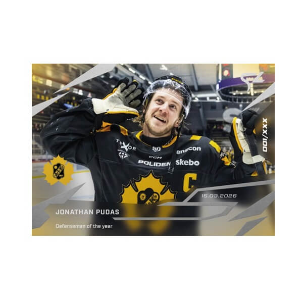 Hockey Card Live Swedish HL 2025-2026 - L-42 Jonathan Pudas