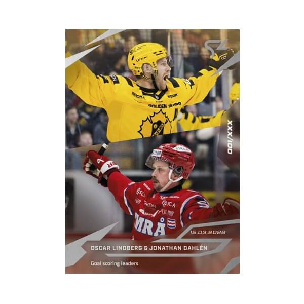 Hockey Card Live Swedish HL 2025-2026 - L-40 Oscar Lindberg & Jonathan Dahlén